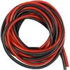 Silikonkabel geschmeidig rot/schwarz 0.5m (4.0 qmm)