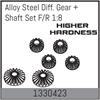 ULTRA-HART Stahl Diff. Zahnradsatz V/H 1:8