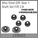 ULTRA-HART Stahl Diff. Zahnradsatz V/H 1:8