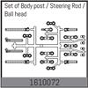 'Upper suspension arm set front/rear