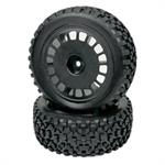1:10 Buggy Räderset "Maxi Block" vorne schwarz (2)