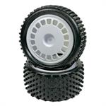 1:10 Buggy Räderset "Mini Pin" hinten weiß (2)