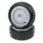 1:10 Buggy Räderset "Mini Pin" vorne weiß (2)