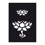 Adhesive stencil LOTUS