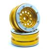 Beadlock Wheels PT-Bullet Gold/Silber 1.9 (2 pcs)