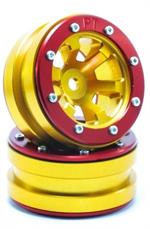 Beadlock Wheels PT- Claw Gold/Rot 1.9 (2 pcs)