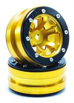 Beadlock Wheels PT- Claw Gold/Schwarz 1.9 (2 pcs)