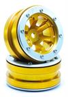 Beadlock Wheels PT- Claw Gold/Silber 1.9 (2 pcs)