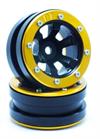 Beadlock Wheels PT- Claw Schwarz/Gold 1.9 (2 pcs)