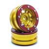 Beadlock Wheels PT- Distractor Gold/Rot 1.9 (2 pcs)