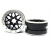 Beadlock Wheels PT-MESH black/silver 2.2 (2) ohne Radnabe