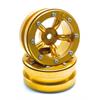 Beadlock Wheels PT-Safari Gold/Gold 1.9 (2 pcs)