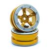 Beadlock Wheels PT-Safari Gold/Silber 1.9 (2 pcs)