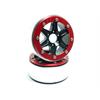 Beadlock Wheels SIXSTAR schwarz/rot 1.9 (2) ohne Radnabe