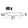 Ersatzklingen 45° abgewinkelt - 40 Stk.