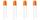 LED 3mm orange-diffus 4-19V (4 Stk.)