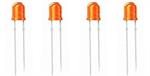 LED 3mm orange-diffus 4-19V (4 Stk.)