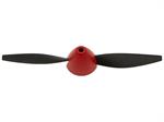 Propeller + Spinner zu Mini P51D Rot