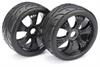 Räderset LP Buggy "Street" schwarz 1:8 (2)