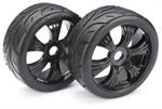 Räderset LP Buggy "Street" schwarz 1:8 (2)