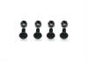 Screw M5x10 + Nut nylon black (4+4) (SER110181)