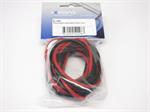 Silikonkabel rot/schwarz 3.0mm / 16AWG (2m)