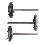 3 STEEL WHEEL BRUSHES