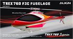 760X F3C Fuselage - Golden RED (Carbon Fiber)