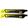 1st Rotorblätter CFK 195mm FBL (Gelb)
