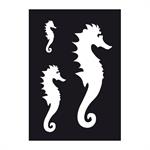 Adhesive stencil SEA HORSE