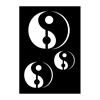 Adhesive stencil YIN & YANG