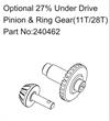 Axle Pinion & Ring Gear (28T/11T)