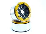 Beadlock Wheels GUN schwarz/gold 1.9 (2) ohne Radnabe