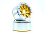 Beadlock Wheels HAMMER gold/silber 1.9 (2) ohne Radnabe