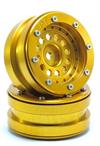 Beadlock Wheels PT-Bullet Gold/Gold 1.9 (2 pcs)
