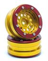 Beadlock Wheels PT-Bullet Gold/Rot 1.9 (2 pcs)