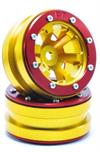 Beadlock Wheels PT- Claw Gold/Rot 1.9 (2 pcs)