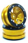 Beadlock Wheels PT- Slingshot Gold/Schwarz 1.9 (2 pcs)