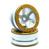 Beadlock Wheels PT- Slingshot Silber/Gold 1.9 (2 pcs)