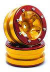 Beadlock Wheels PT- Wave Gold/Rot 1.9 (2 pcs)