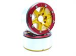 Beadlock Wheels SIXSTAR gold/rot 1.9 (2) ohne Radnabe