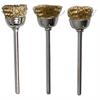 3 BRASS CUP BRUSHES