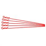 extra long body clip 1/10 - fluorescent red (5)