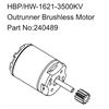 HBP/HW-1621-3500KV Outrunner Brushless Motor