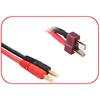 Ladekabel 4mm Goldkontaktstecker - T-Plug 150mm