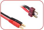 Ladekabel 4mm Goldkontaktstecker - T-Plug 150mm