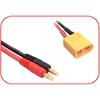 Ladekabel 4mm Goldkontaktstecker - XT60 300mm