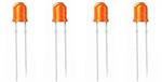 LED 3mm orange-diffus 4-19V (4 Stk.)