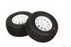 1/10 SC Tyre premounted white rim med (2)