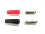 Stecker Banane Buchse 4mm schw/rot (1 Paar)